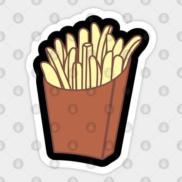 French fries Sticker by ShirtyLife